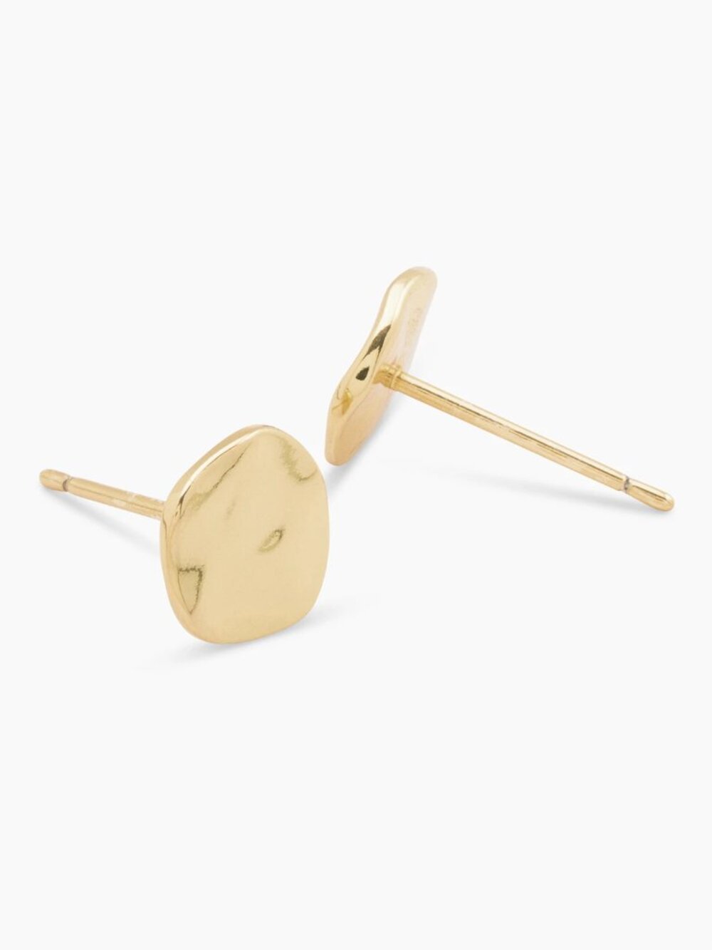 Gold plated 925 sterling silver minimalist earrings studs